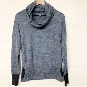 Athleta cowl neck thumb hole athletic pullover S
